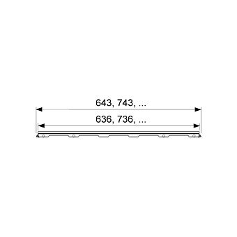 Дизайн-вставка Tece 601092 94,3см