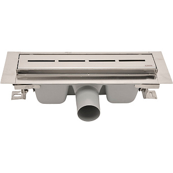 Душевой лоток RAVAK X01418 12х36см горизонтальный сток с решёткой и опорами