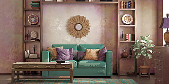 Декоративное покрытие VINCENT DECOR Afro Or Фактура мелкого песка с золотистым эффектом 2,5кг