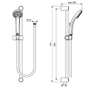 Набор смесителей IDEAL STANDARD ALPHA BD004AA chrome