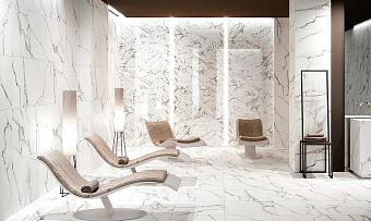 Полированный керамогранит NAXOS Rhapsody 117467 White Beauty Levigato+Rettificato 60х60см 1,44кв.м.