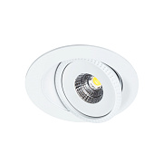 Светильник точечный встраиваемый Arte Lamp STUDIO A3807PL-1WH 7Вт LED