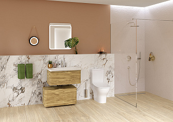 Тумба с раковиной VITRA Nest Trendy 56138 45х80х37см