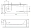 Каркас под ванную AM-PM Gem W90A-150-070W-R 144,4см