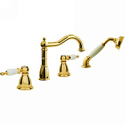 Смеситель для ванны Boheme Oro 395 золотой
