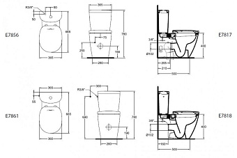 Сливной бачок IDEAL STANDARD CONNECT E786101