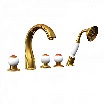 Смеситель для ванны RADOMIR Бурже 1-27-3-0-0-622 золотой