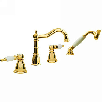 Смеситель для ванны Boheme Oro 395 золотой