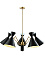 Люстра подвесная CRYSTAL LUX JOVEN JOVEN SP5 GOLD/BLACK 300Вт 5 лампочек E27