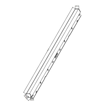 Магнитный трековый светильник Maytoni Basis TR030-2-24W3K-B 24Вт LED чёрный