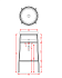 Консоль под раковину ArtCeram Fuori Scala ACA054 17+TFL032 05 чёрный