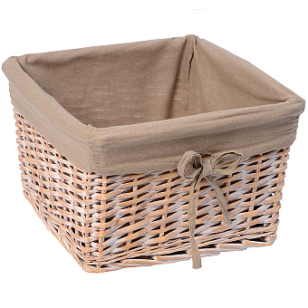 Корзина для белья WASSERKRAFT Kammel WB-180-L бежевый 30,1л