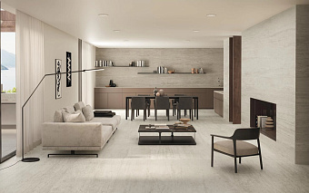Матовый керамогранит Atlas Concord Италия Marvel Travertine AFUB Pearl Vein 60х120см 1,44кв.м.