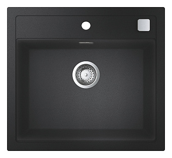 Мойка кухонная GROHE K700 31651AP0 56х51см чёрный матовый