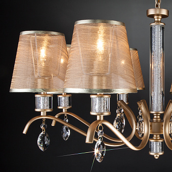 Люстра подвесная Eurosvet Alcamo 60103/8 перламутровое золото 40Вт 8 лампочек E14