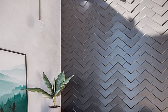 Настенная плитка WOW Boho 118213 Elle Black Matt 20х20см 0,69кв.м. матовая