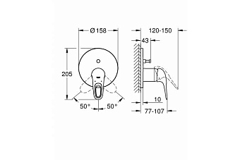 Смеситель для ванны GROHE Eurostyle New 24049003 хром