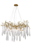 Люстра подвесная CRYSTAL LUX REINA REINA SP8 D1000 GOLD PEARL 480Вт 8 лампочек E14