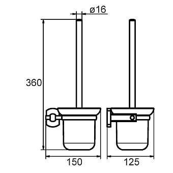 Ёршик MILARDO Neva NEVSMG0M47 хром глянец