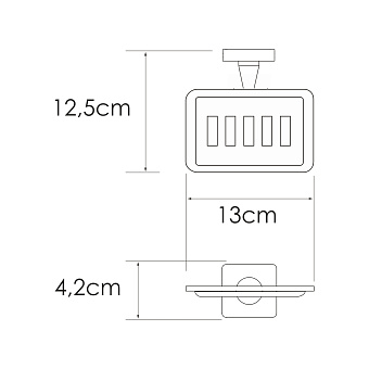 Мыльница WASSERKRAFT Rhin K-8769 хром