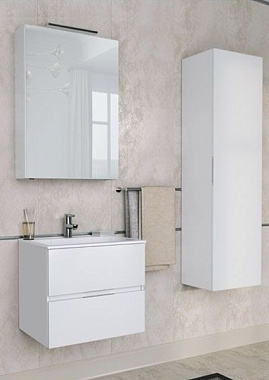 Шкаф зеркальный AQUANET Алвита 184038 17х70х85см с подсветкой