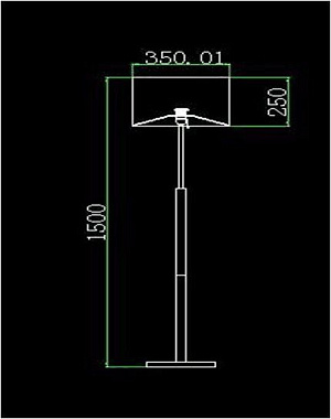 Торшер Lucia Tucci PELLE NERRE F2019.1 40Вт E27