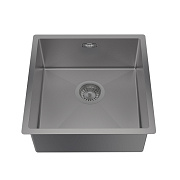 Мойка кухонная IDDIS Edifice EDI44G0i77 44х44см графитовый