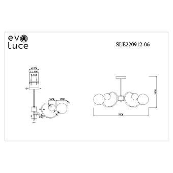 Светильник потолочный Evoluce FORMAE SLE220912-06 30Вт G9