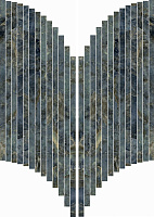 Керамическая мозаика ABK Sensi Signoria PF60009153 Mosaic Ventaglio Labradorite Lux 60х28см 0,67кв.м.
