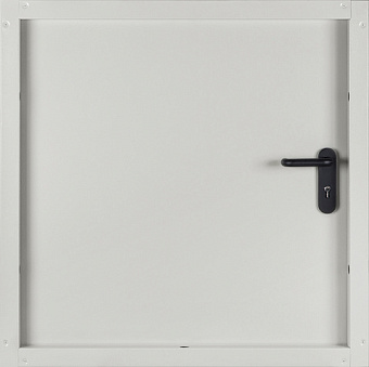 Техническая дверь ПРОМЕТ ЛП-1 RAL 9010 500х500мм правая