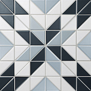 Керамическая мозаика Starmosaic Homework TR2-BLM-BL1 Albion Star Blue 27,5х27,5см 1,52кв.м.