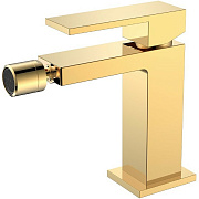 Смеситель для биде Boheme Qubic 476-G золотой