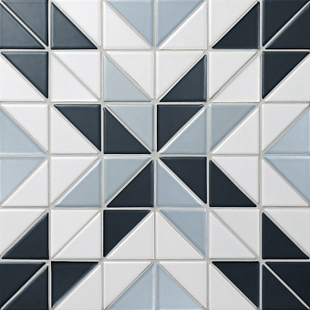 Керамическая мозаика Starmosaic Homework TR2-BLM-BL1 Albion Star Blue 27,5х27,5см 1,52кв.м.