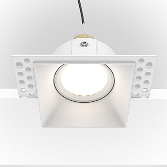 Светильник точечный встраиваемый Maytoni Dot DL042-01-SQ-W 50Вт GU10