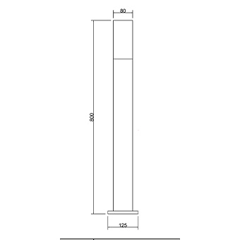 Светильник ландшафтный Maytoni Willis O418FL-01GR1 60Вт IP54 E27 серый