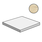 Плитка для ступеней Atlas Concord Италия Marvel Pro ADXV Travertino Alabastrino Scalino Angolare SX 33х33см 0,109кв.м. матовая