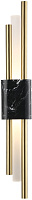 Бра CRYSTAL LUX CARTA CARTA AP6W LED BLACK/BRASS 6Вт LED