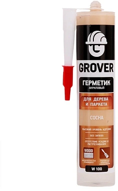 Герметик акриловый Grover W100 сосна 0,3л