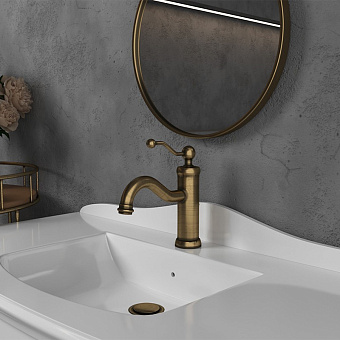 Смеситель для раковины Paini Duomo 88F3211KM старая бронза