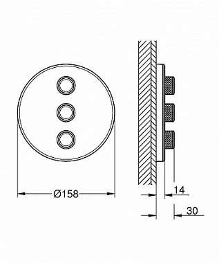 Внешняя часть смесителя GROHE 29152LS0