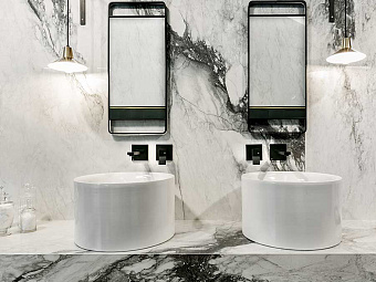 Крупноформатный керамогранит REX Magnum 765908 Silver Porphyry Strutturato 120х240см 2,88кв.м.