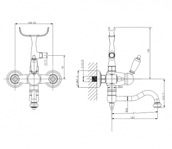 Смеситель для ванны CAPRIGO FONTE 12-511-crm хром