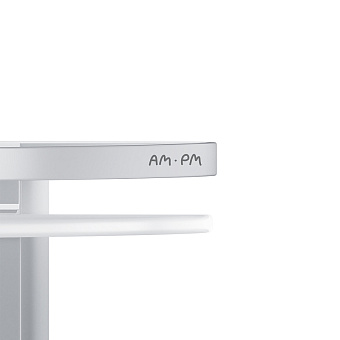 Полка в ванную угловая AM-PM Sense L A7456200 2-ярусная 24х34см серебристый