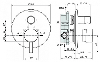 Смеситель для ванны IDEAL STANDARD CERALINE A6939AA хром