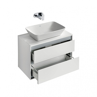 Столешница IDEAL STANDARD CONNECT AIR E0849B2 ДСП 44,2х80,4см glossy white + matt white