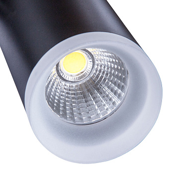 Трековый светильник Arte Lamp HUBBLE A6813PL-1BK 10Вт LED прозрачный для однофазного трека