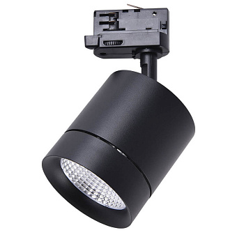 Трековый светильник Lightstar Canno Led 301572 15Вт LED чёрный для трёхфазного трека