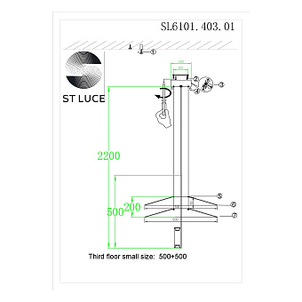 Люстра подвесная ST Luce ISOLA SL6101.403.01 10Вт 1 лампочек LED