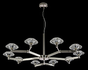 Люстра подвесная CRYSTAL LUX REBECA REBECA SP10 NICKEL 400Вт 10 лампочек G9