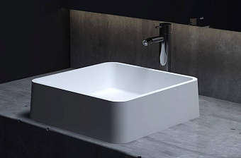 Раковина накладная SALINI GLORIA 1102202MRF S-Stone матовая 41,5х41,5см